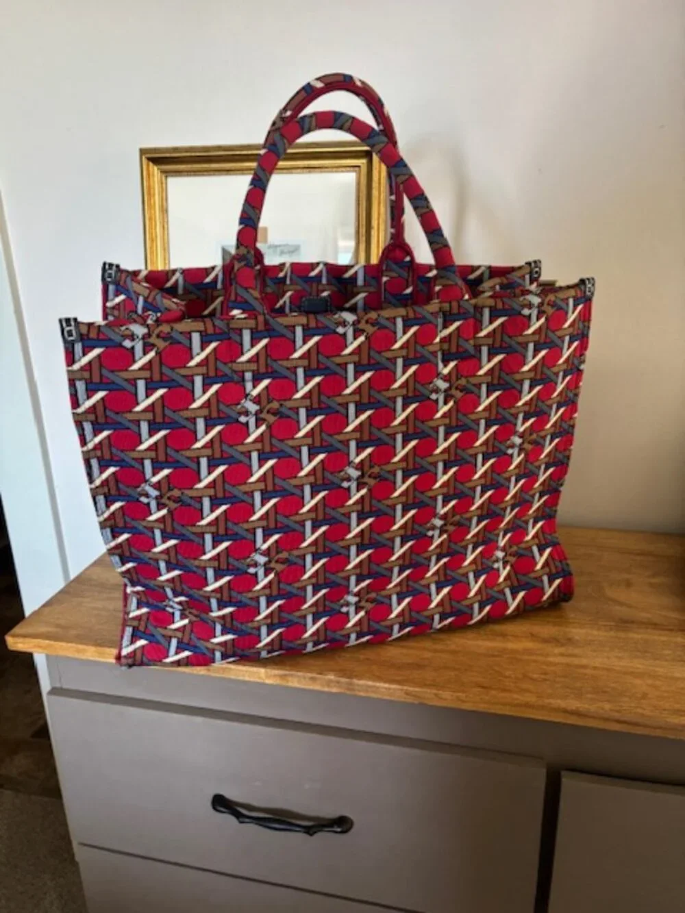 Tory Burch® Ella Circular Knit Tote Handbag NWOT